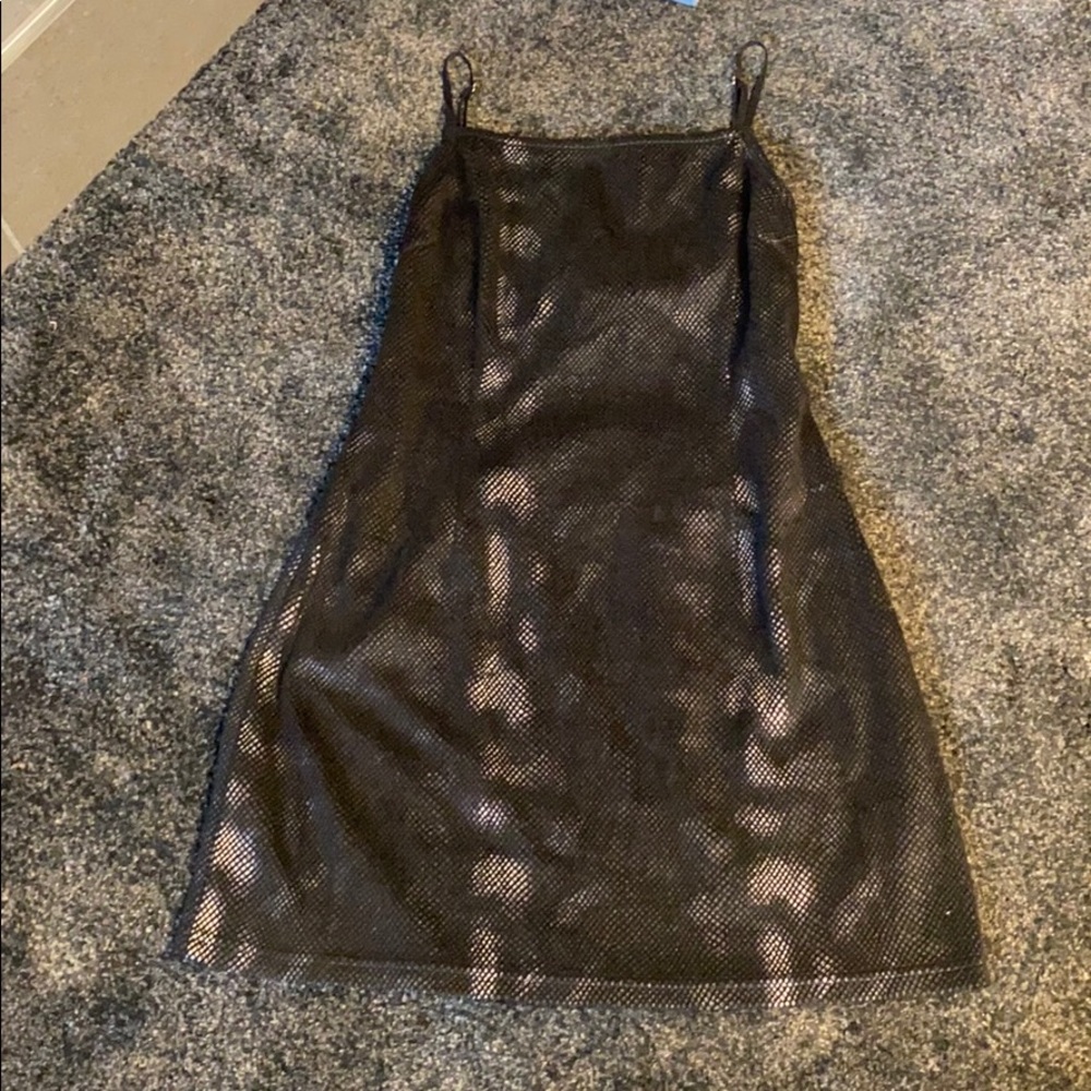 Black mini dress